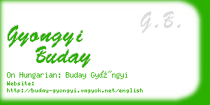 gyongyi buday business card